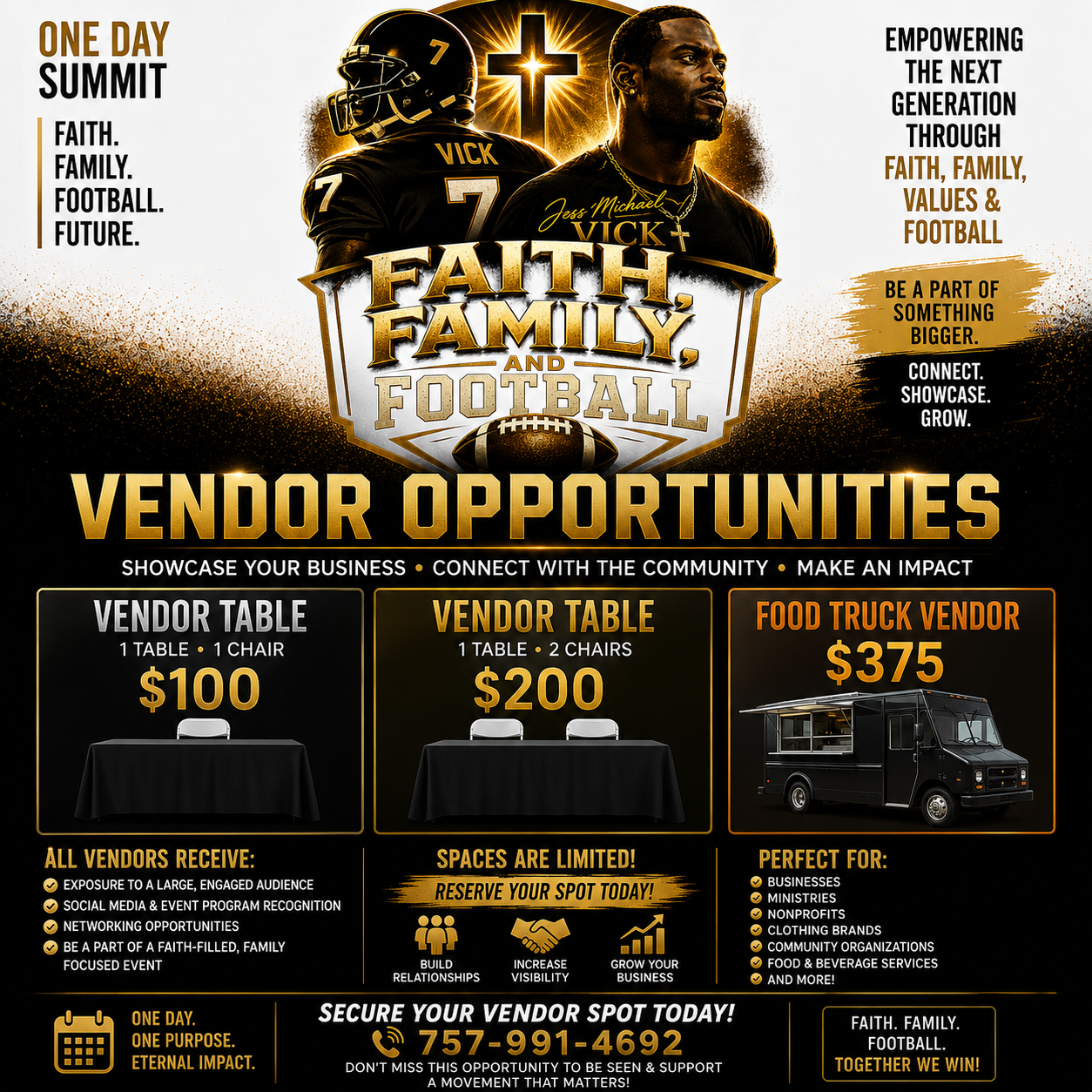 Vendor Opportunities — Faith, Family & Football